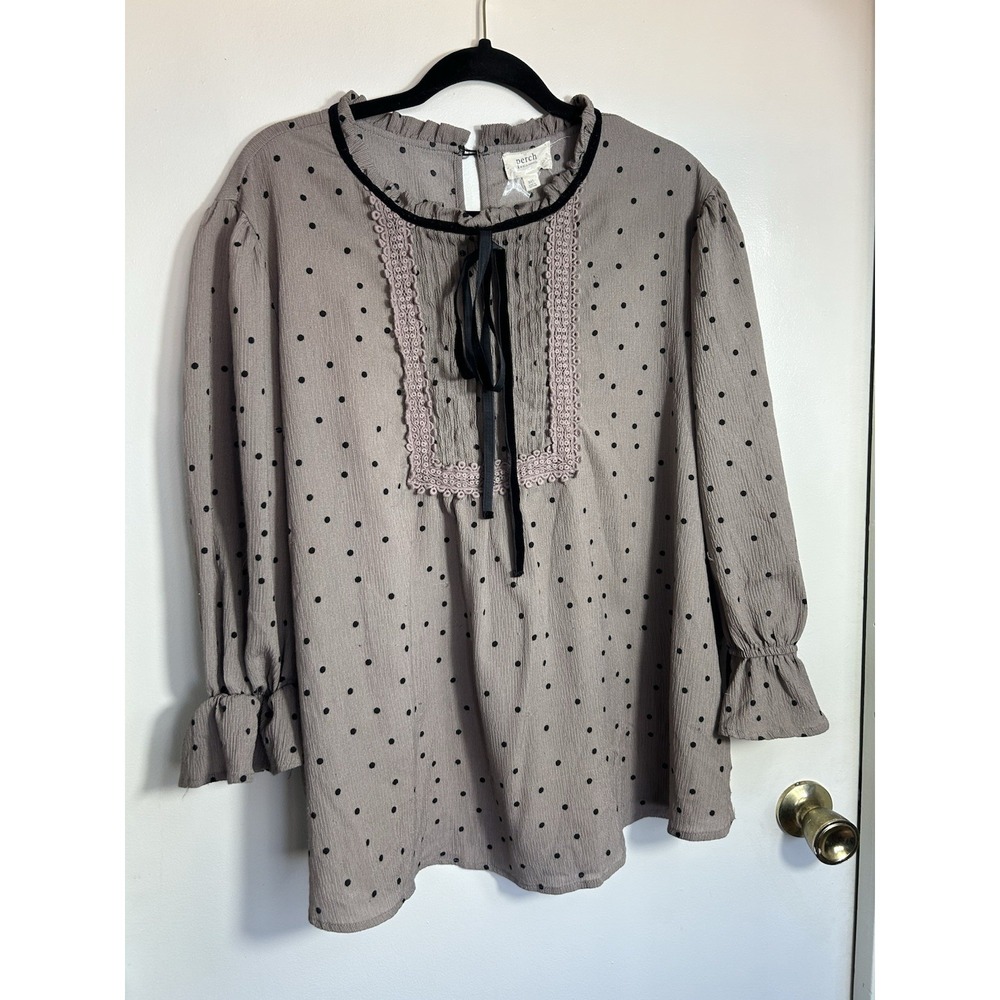 perch by blu pepper Woman's Blouse Bohemian Peasant Whimsical Coquette Size 3XL‎